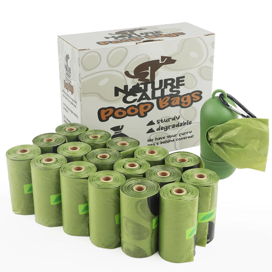 Nature Calls Dog Poop Bags 270 count; 18 rolls Green